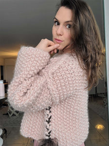 Pink Snow Sweater